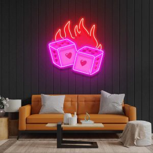 Love Dice LED neon sign