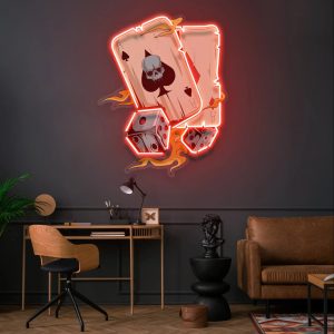 POKER LED neon sign