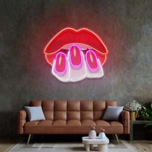 MUAHH LED neon sign