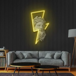 Zeus Lightning Bolt LED neon sign