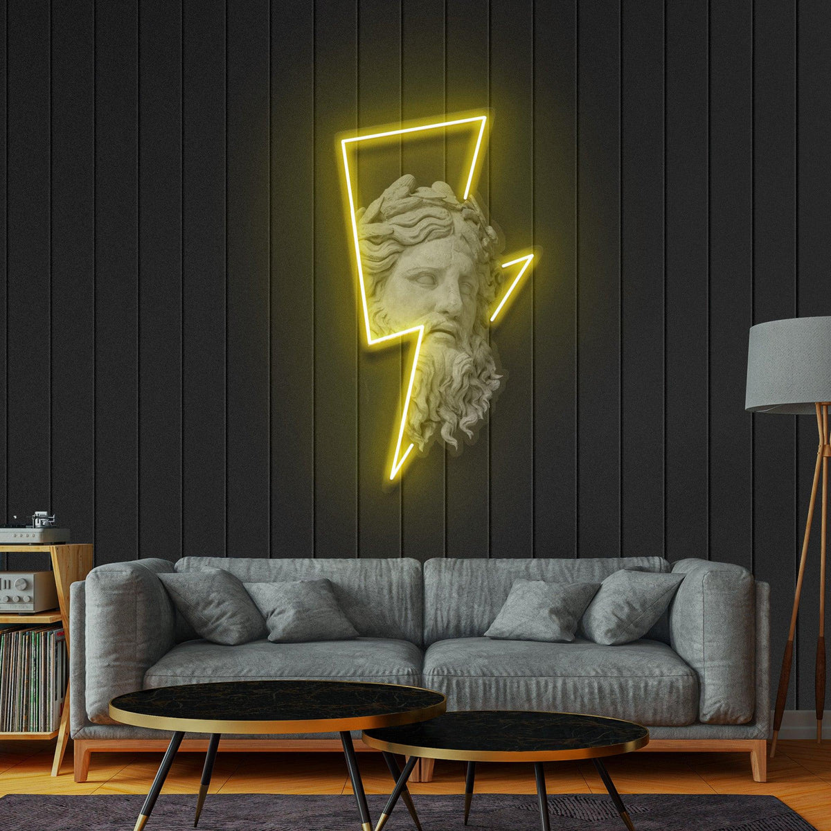 Zeus Lightning Bolt LED neon sign