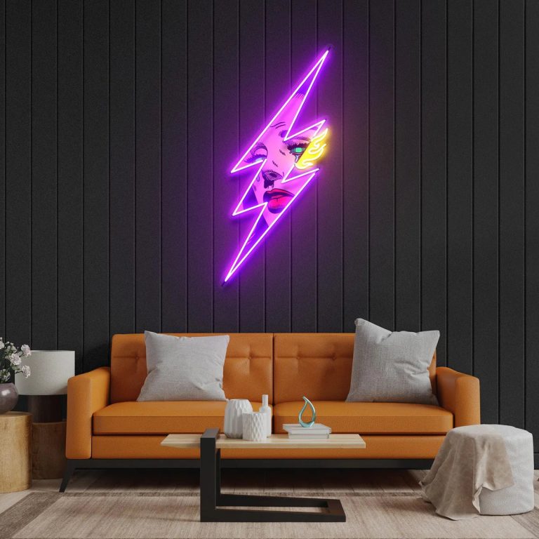 Lightning Girl LED neon sign