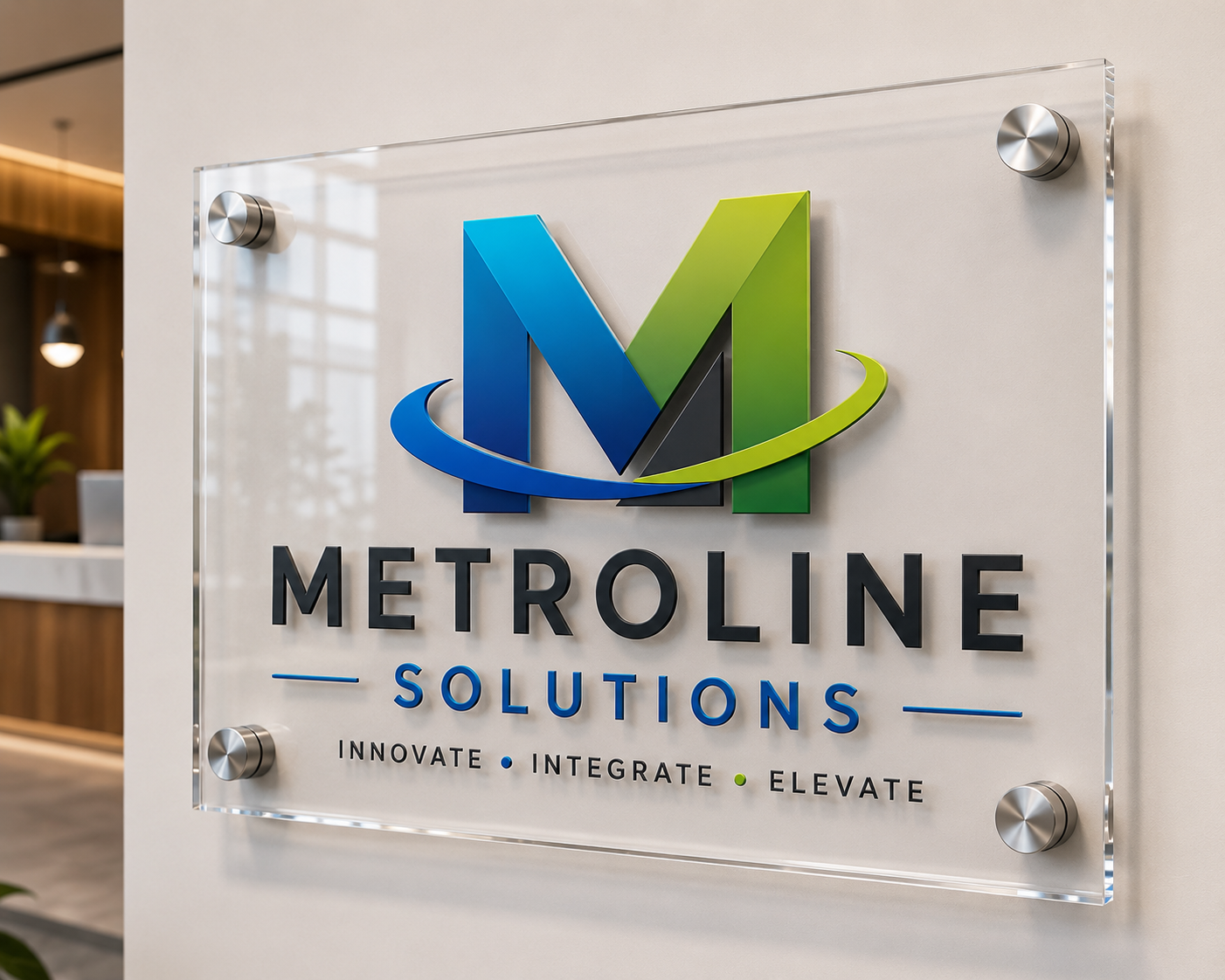 Salon signs - frosted acrylic salon sign printed by Get Quick Signs