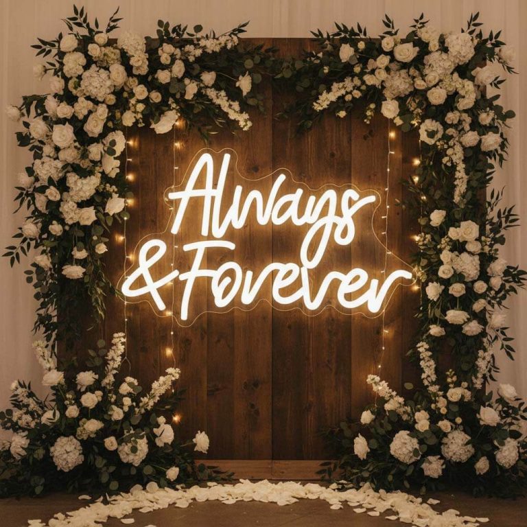 Always & Forever Wedding LED Neon Sign LED neon sign
