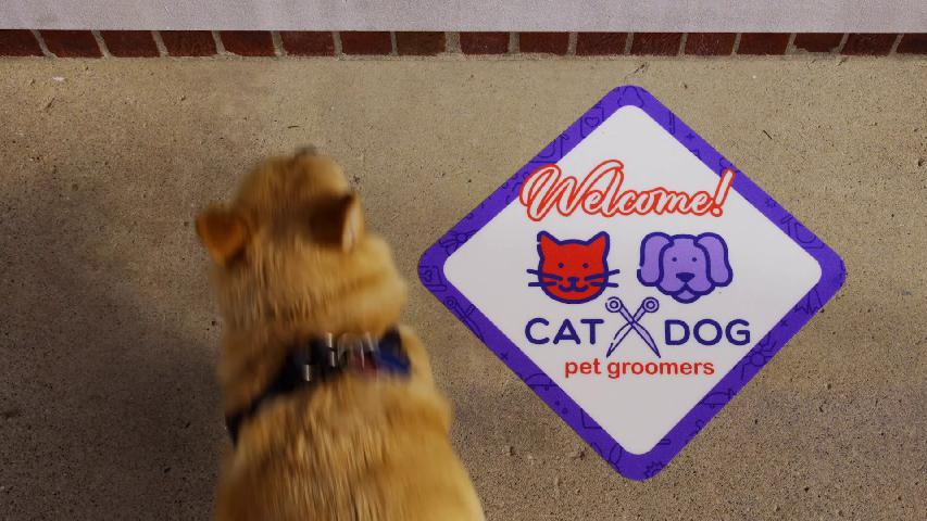 outdoor floor graphics from GetQuickSigns