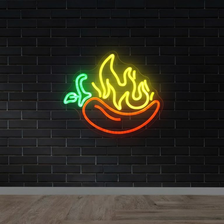 Flaming Chili Pepper LED Neon Sign LED neon sign