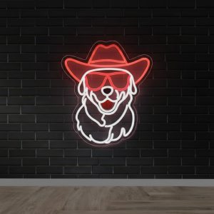 Cool Dog Home Decor LED Neon Sign