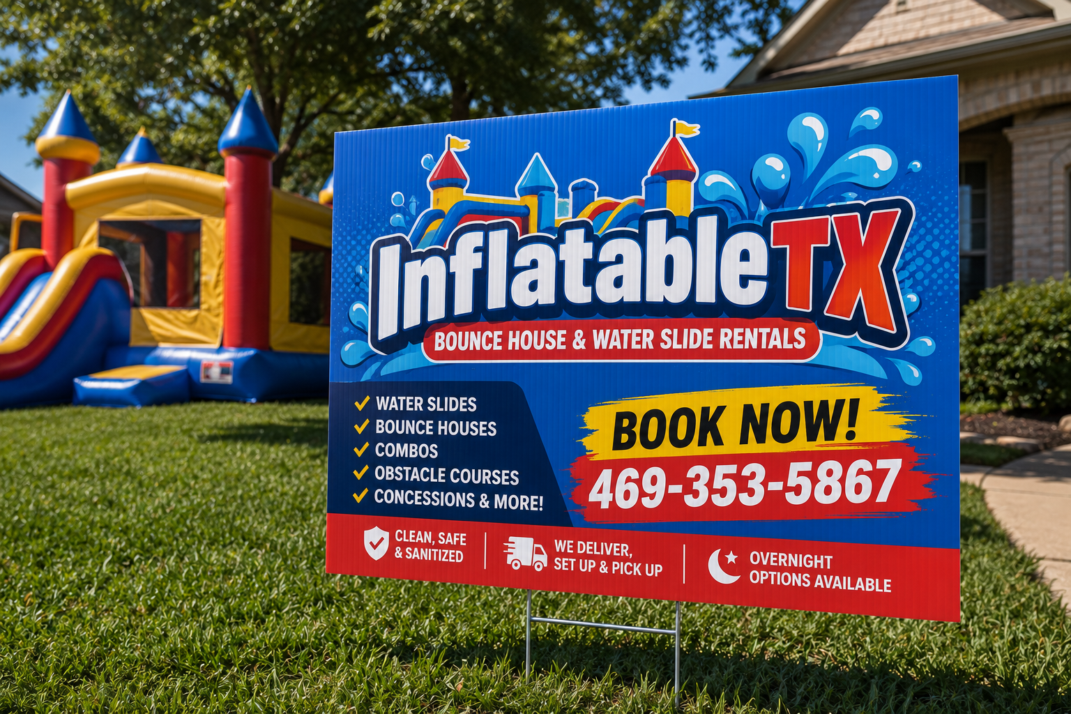 Church signs - outdoor yard sign printed by Get Quick Signs