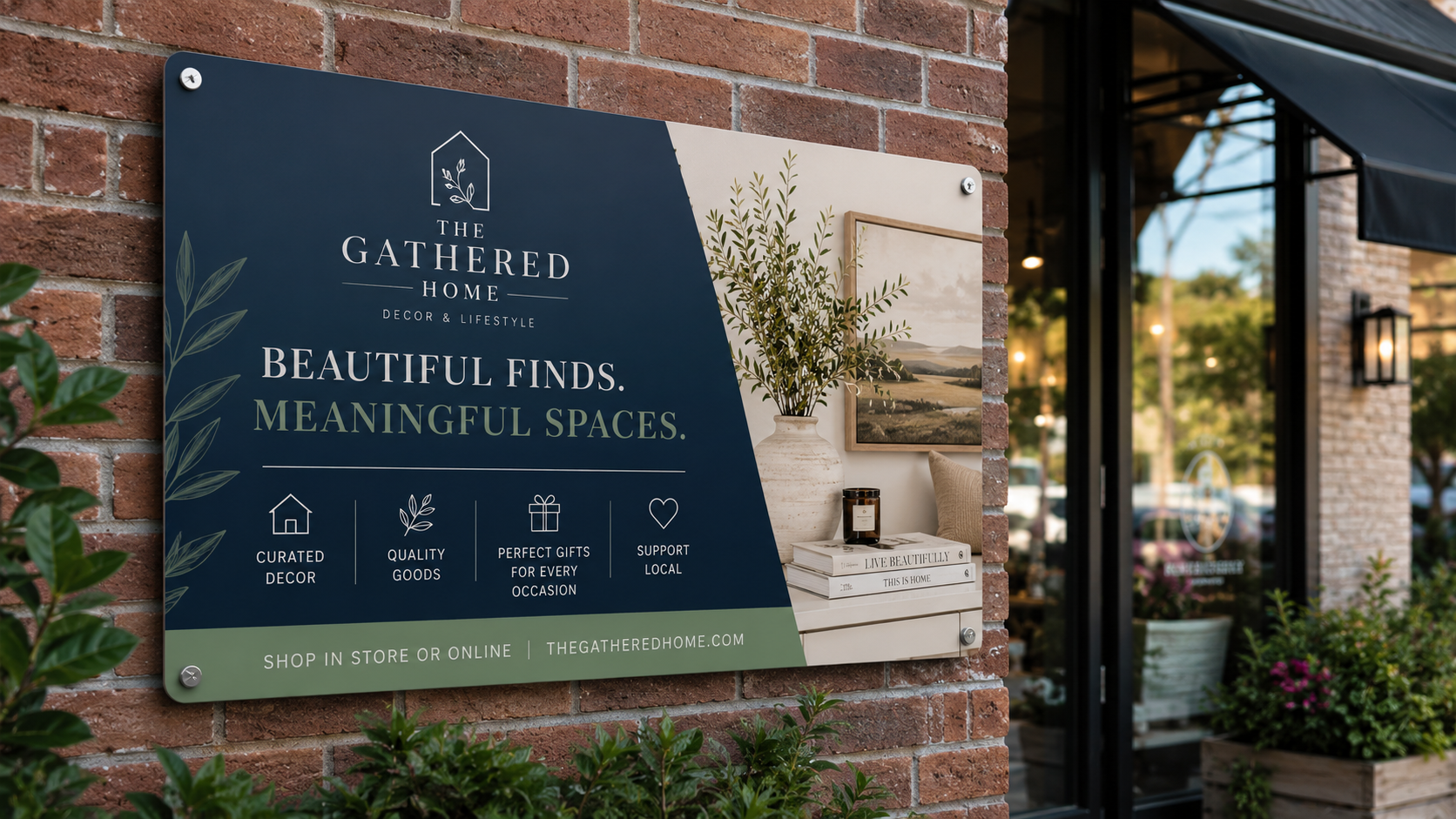 Custom aluminum signs - rigid composite panel sign printed by Get Quick Signs