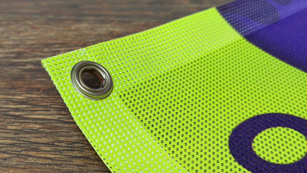 Mesh banner material detail