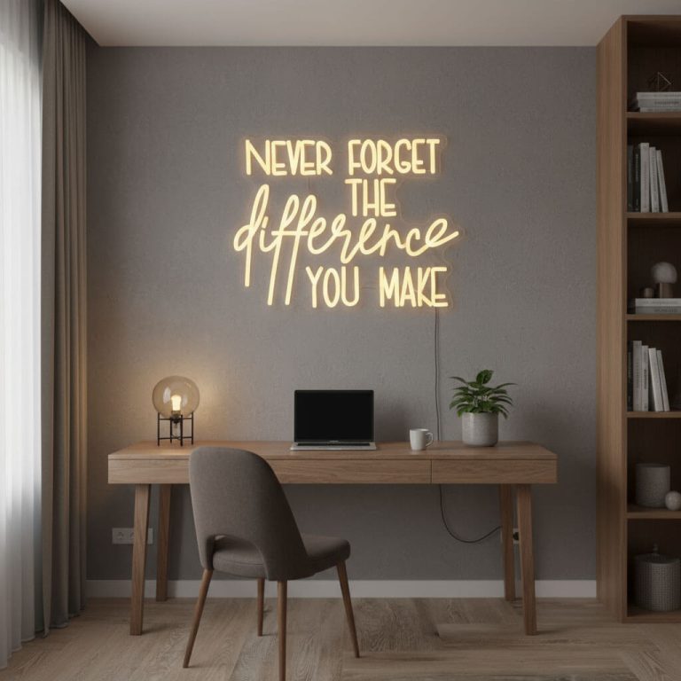 Inspirational neon signs