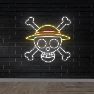 One Piece Straw Hat Jolly Rogers – LED Neon Sign