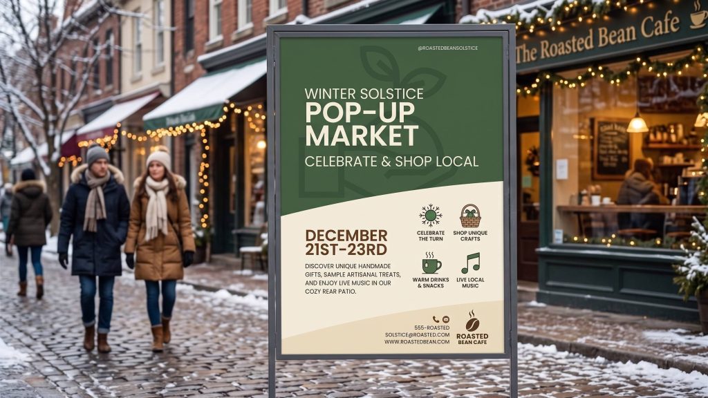 Custom printed PVC pop-up sign