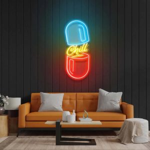 Chill Pill LED neon sign