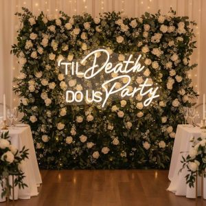 Til Death Do Us Party Wedding LED Neon Sign